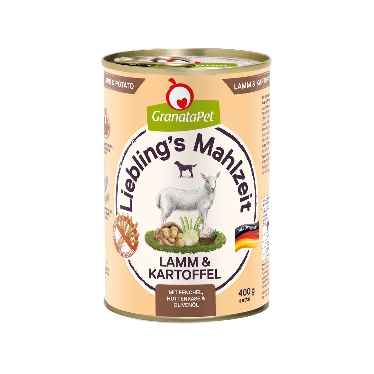 Liebling's Mahlzeit Dog Wet Food - Lamb & Potato 400g