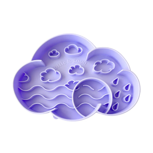 OLLIE B. GOOD cloud slow feeder bowl | viola