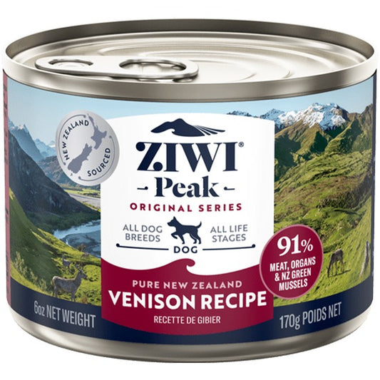 ZIWI Peak Dog Venison 6 oz Cans