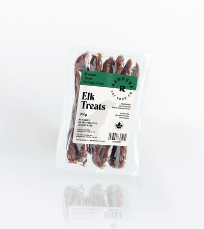 RAWBONE Pet Grass Fed Elk Treats 200GM
