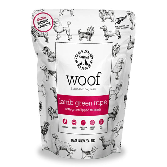 NZ Natural Pet Food Co - Freeze Dried - Treats - Woof - Lamb - Green Tripe