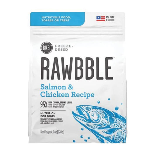 BIXBI Freeze Dried Rawbble Dog Salmon & Chicken