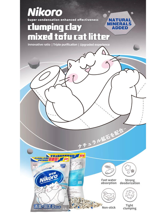 Nikoro Tofu Mixed & Mineral Cat Litter