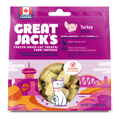 Great Jack's Cat FD Treats/Topper Turkey 28g