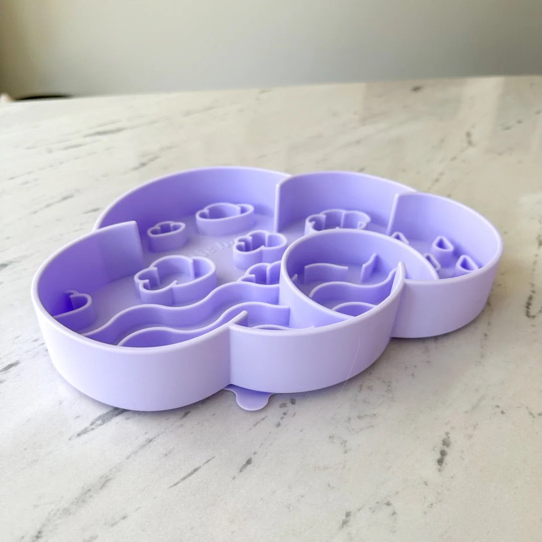 OLLIE B. GOOD cloud slow feeder bowl | viola