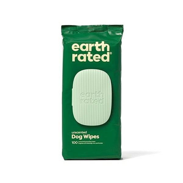 Earth Rated Compostable Pet Wipes 8x8" 100PK