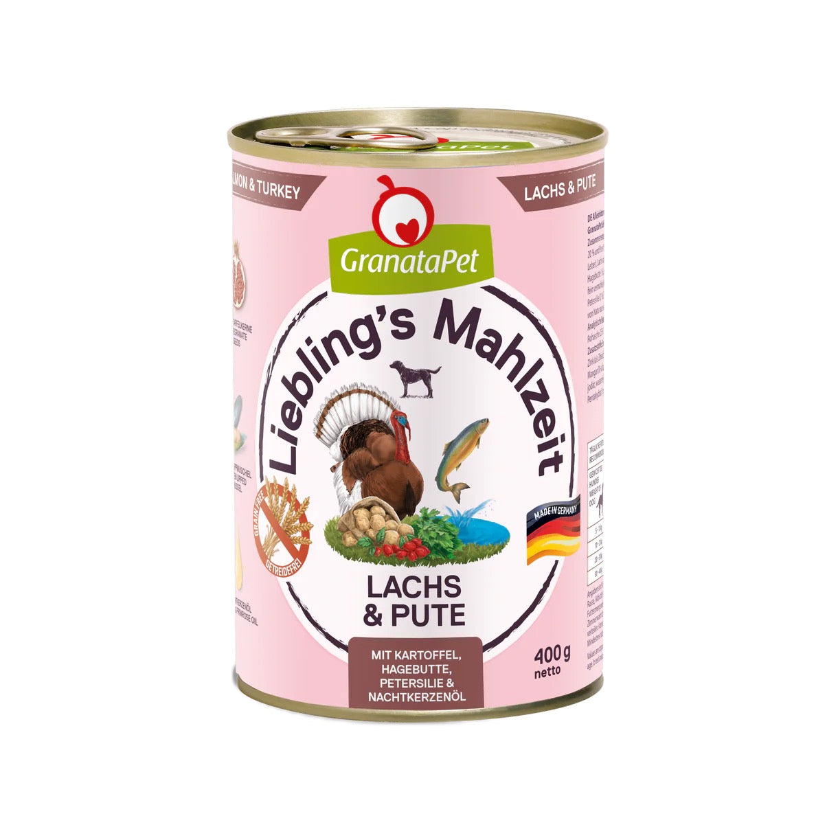 Liebling's Mahlzeit Dog Wet Food - Salmon & Turkey 400g