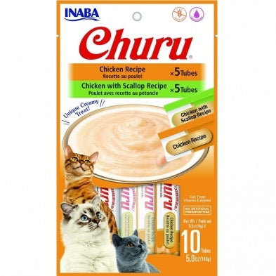 INABA CAT Churu Puree Chicken Var Bag 10pk