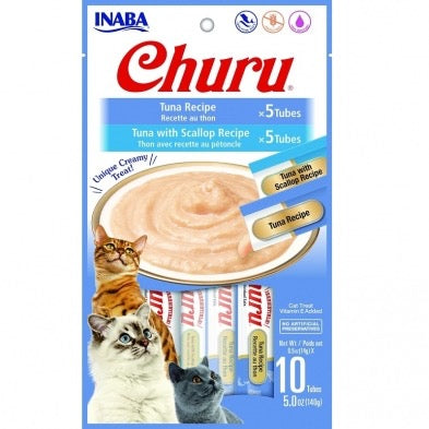 INABA CAT Churu Puree Tuna Var Bag 10pk