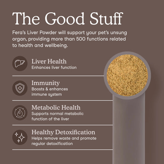 Fera Pets – Liver Support for Dogs & Cats, Powder – 60 Servings