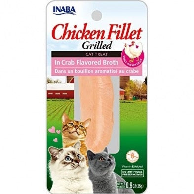 INABA Ciao Gilled Fillet Ckn in Crab Broth CTN 0.9oz