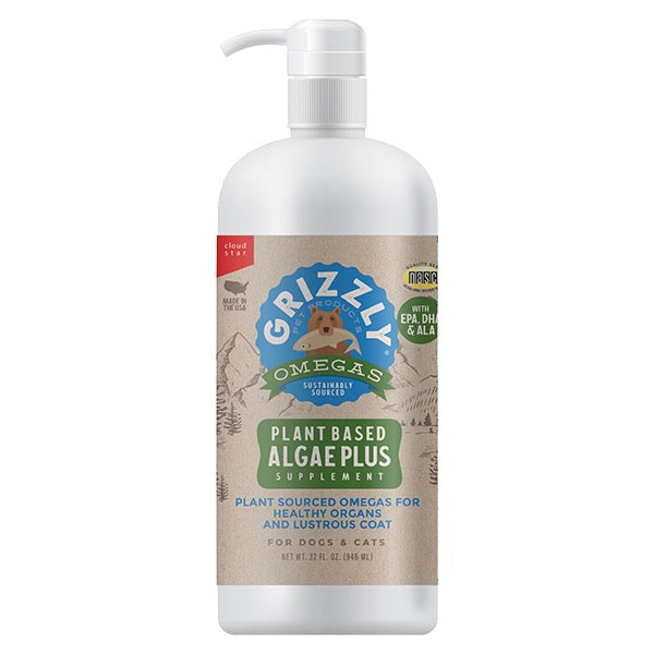 Grizzly Algal Plus Oil Liquid Supplement 32 oz