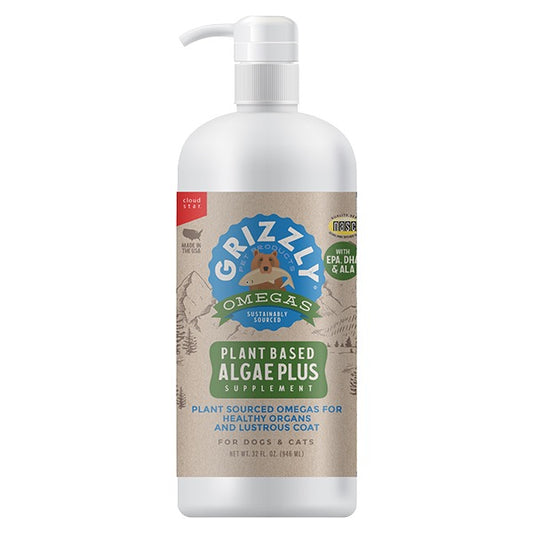 Grizzly Algal Plus Oil Liquid Supplement 32 oz