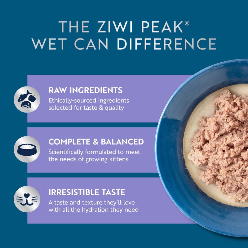 ZIWI Peak Cat Kitten Beef w/Mackerel - 3oz