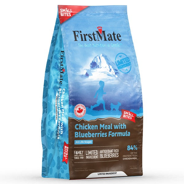 FirstMate Dog LID GF Chicken Blueberries Small Bites 4 lb