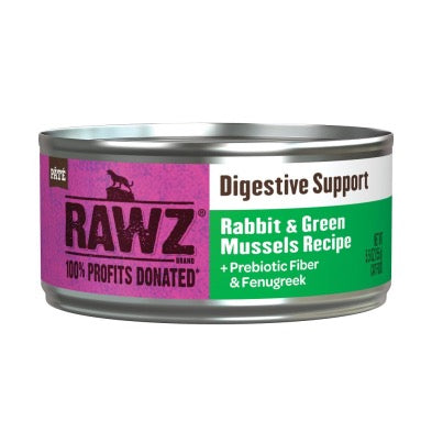 RAWZ Cat Digestive Support Rabbit & Green Mussels 5.5oz