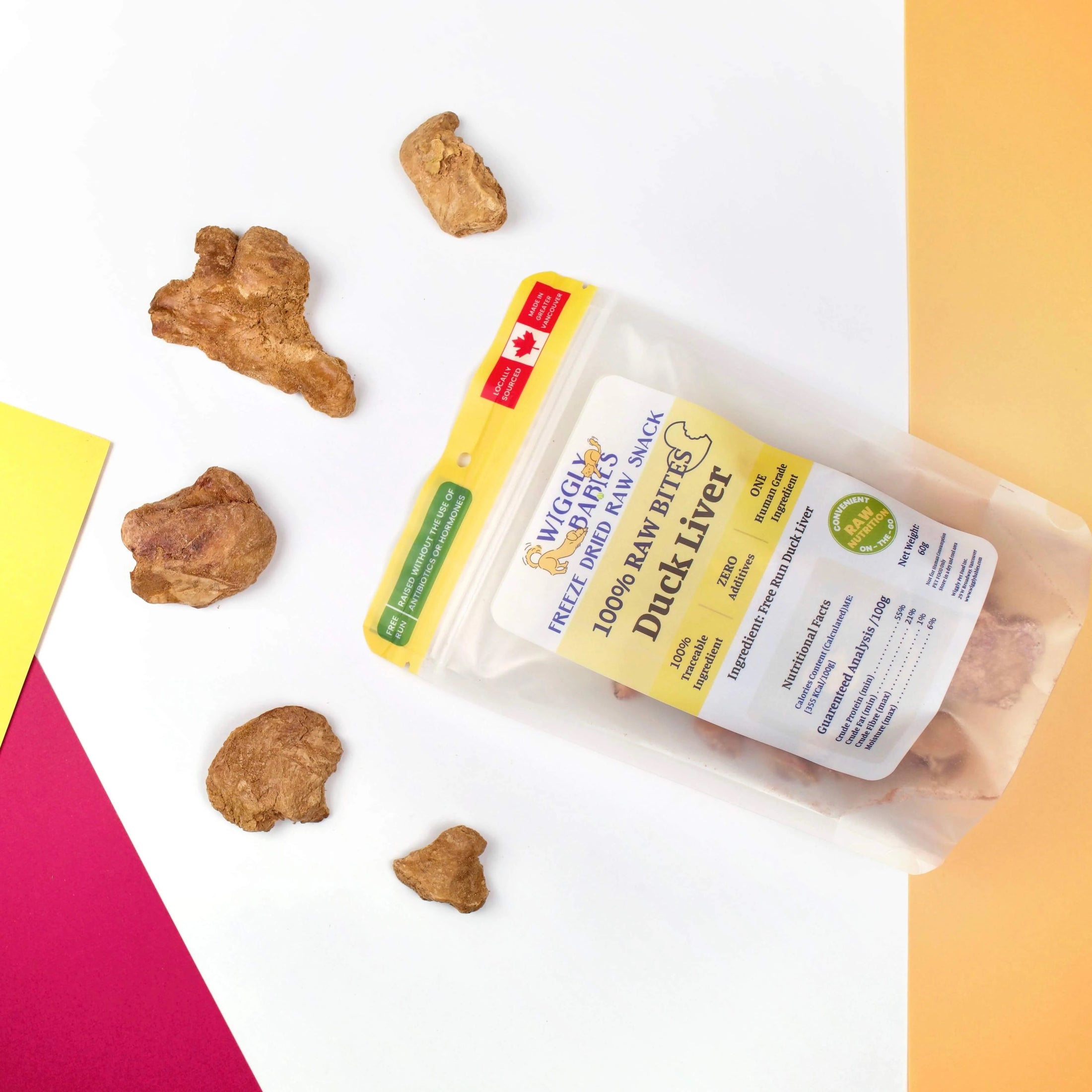 Wiggly Babies Duck Liver Freeze Dried Raw