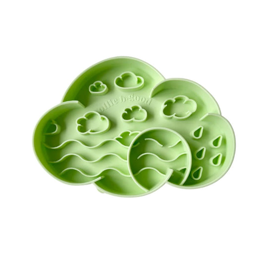 OLLIE B. GOOD cloud slow feeder bowl | honeydew