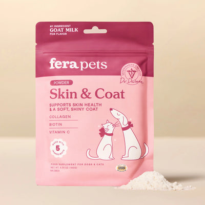Fera Pets – Skin + Coat Goat Milk Topper - For Cats + Dogs - 180g