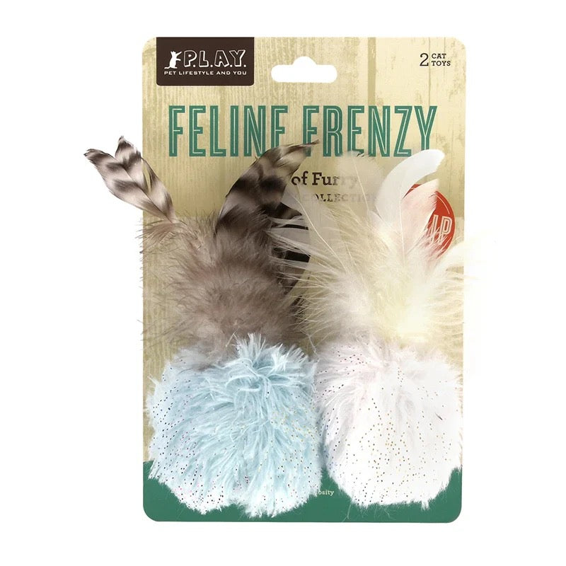 PLAY - Catnip - Toy - Feline Frenzy - Balls of Fury (Set of 2)