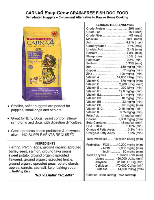Carna4 - Dog - Fish Formula - Easy Chew