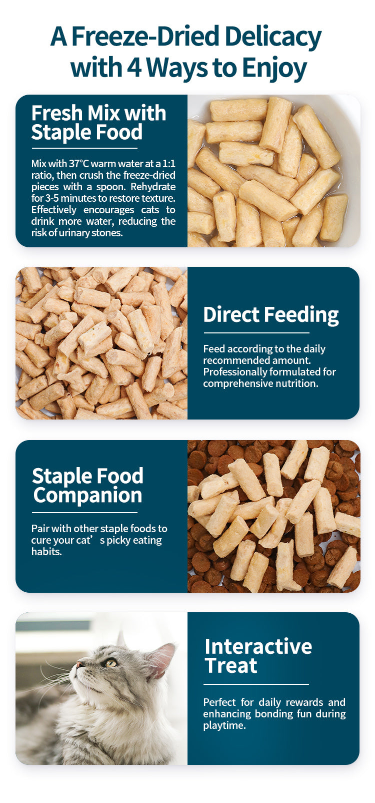 Rosy Fresh Cat Freeze-Dried Raw Chicken 300g