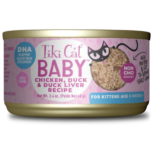 Tiki Cat Baby Chicken Duck & Duck Liver 2.4 oz