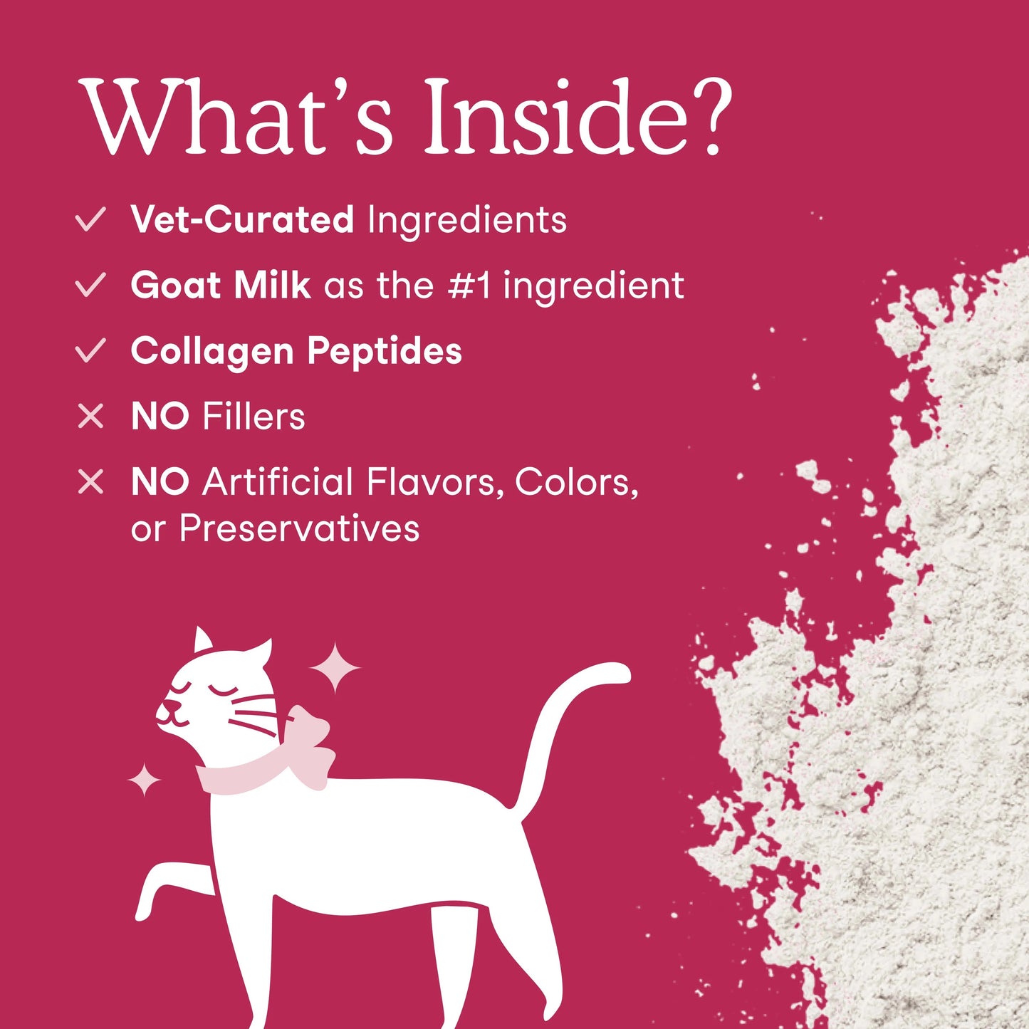 Fera Pets – Skin + Coat Goat Milk Topper - For Cats + Dogs - 180g