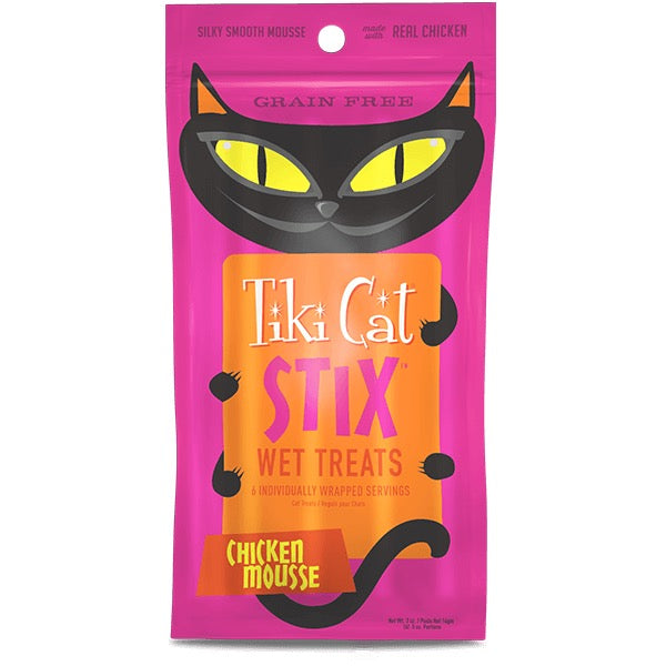 Tiki Cat Stix Wet Treats GF Chicken Mousse 3 oz