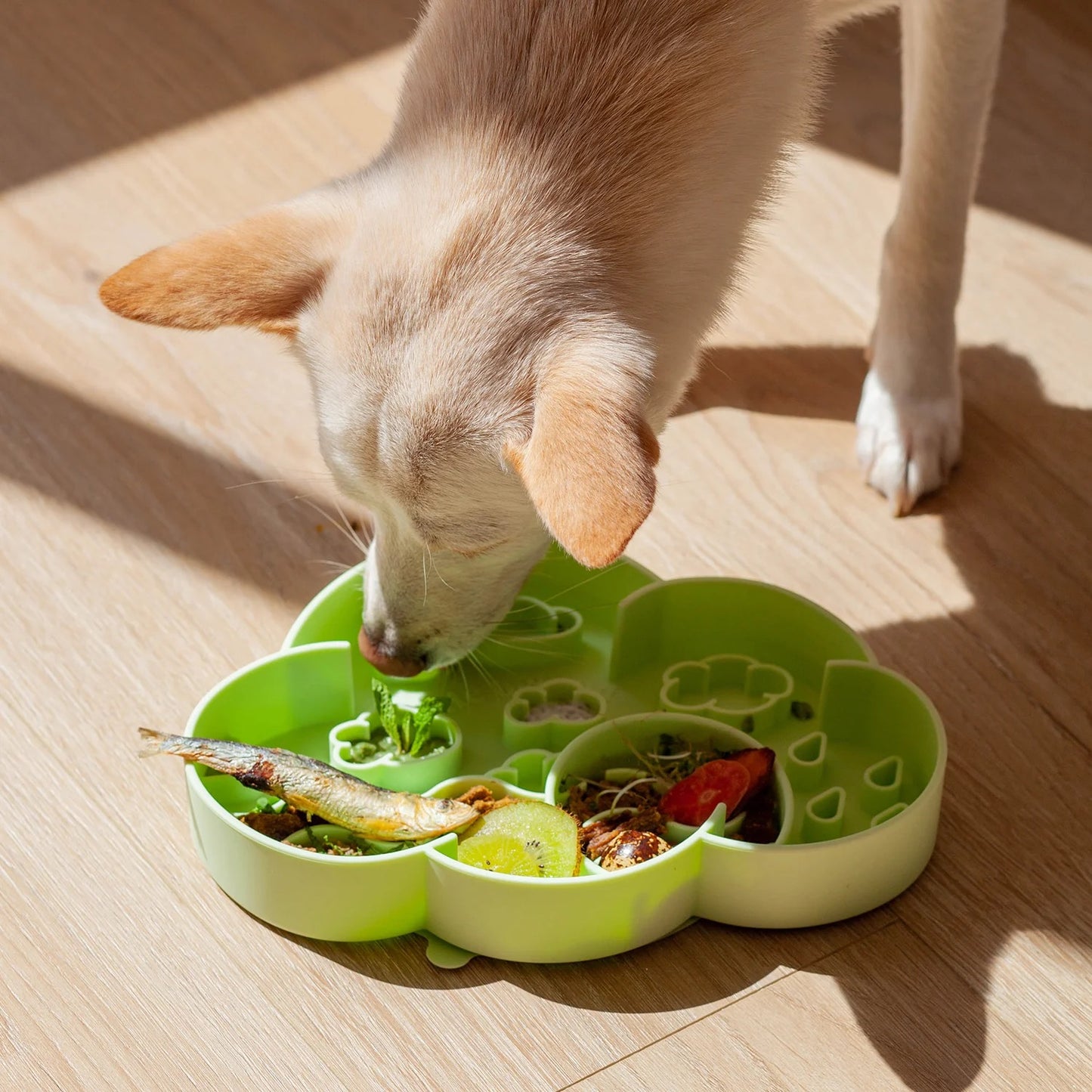 OLLIE B. GOOD cloud slow feeder bowl | honeydew