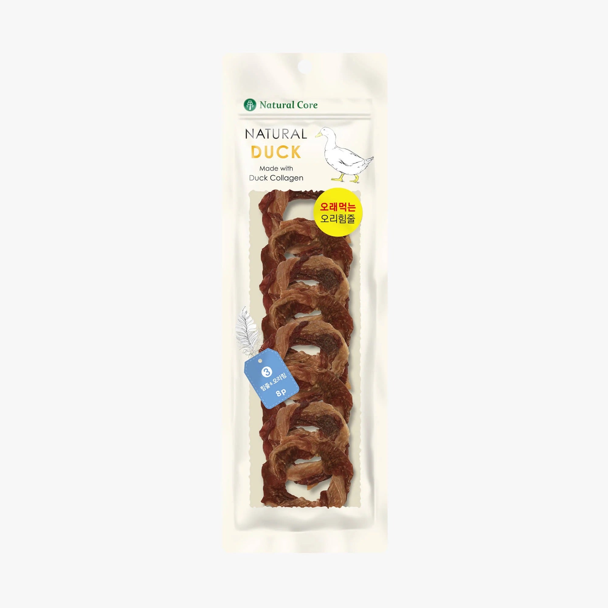 🇰🇷NATURAL CORE Dog Treat Natural Duck & Duck Tendon Ring 8p