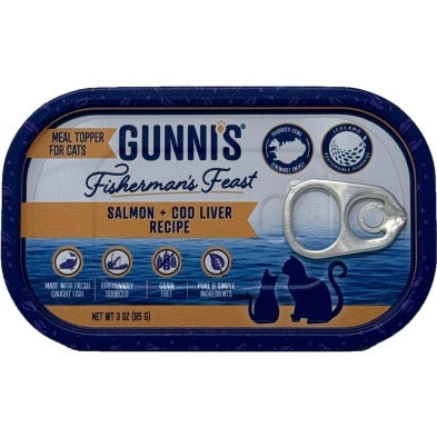 GUNNIS PET Cat Salmon + Cod Liver Topper 85g