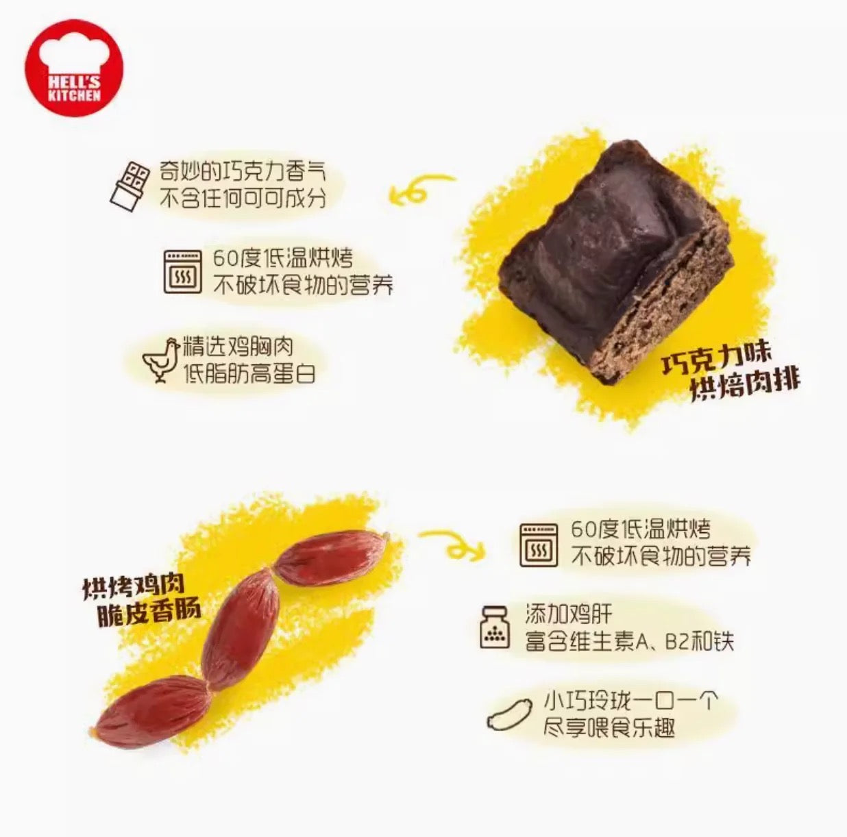 Hell's kitchen - Dog Chicken sausage 80G