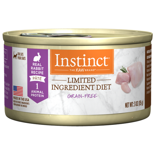 Instinct Cat GF LID Cans FarmRaised Rabbit