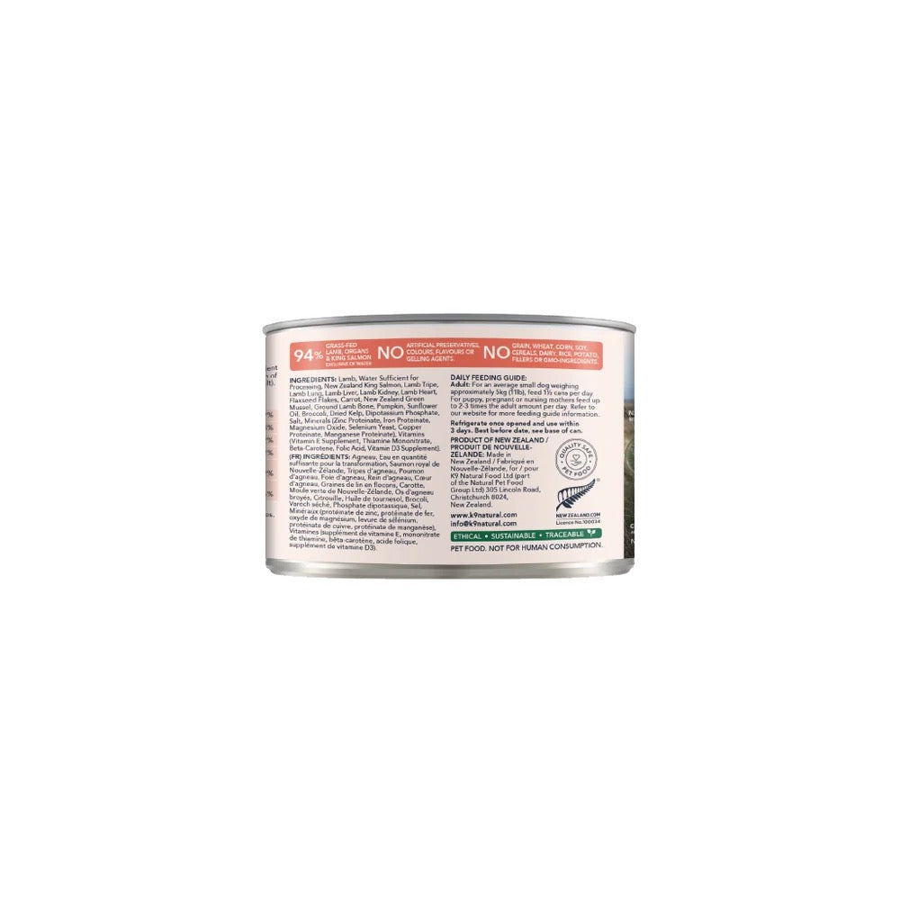 K9 Natural - Canned - Lamb & King Salmon Feast