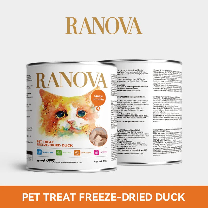 RANOVA Freeze-Dried Duck Cat Treat 115g