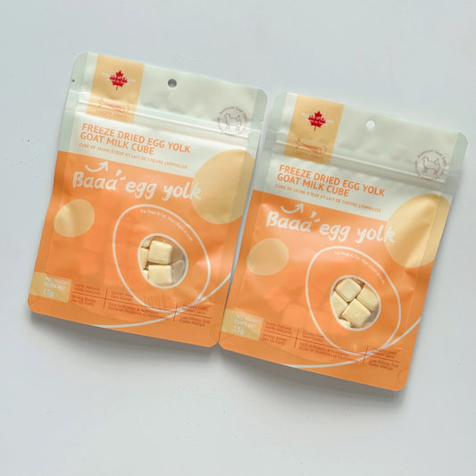 LOOPYPAWS Freeze-Dried Egg Yolk Goat Milk Cube