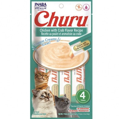 INABA Cat Churu Puree Chicken with Crab Flavor