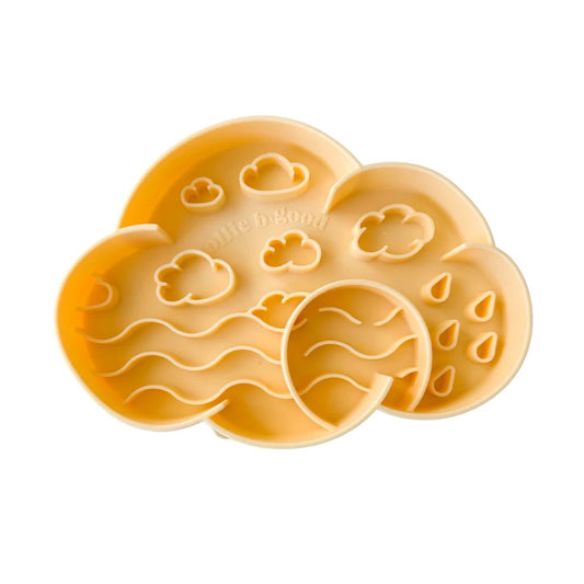 OLLIE B. GOOD cloud slow feeder bowl | clementine