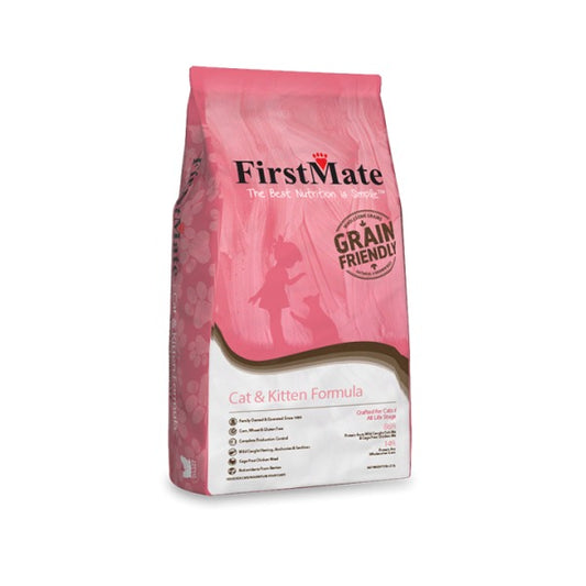 FirstMate Cat & Kitten Gfriendly Fish/CageFree Chicken 5 lb