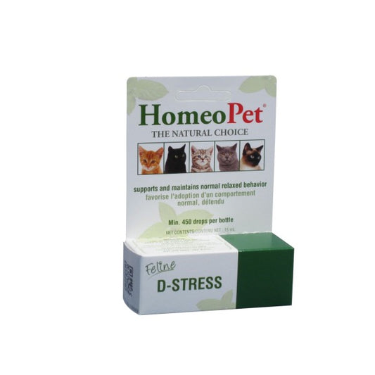 HomeoPet Cat D-Stress Anxiety Relief 15 ml