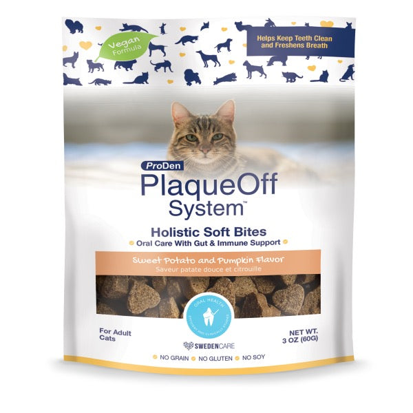 ProDen PlaqueOff Cat Soft Bites Oral Care Gut&Immune 60g