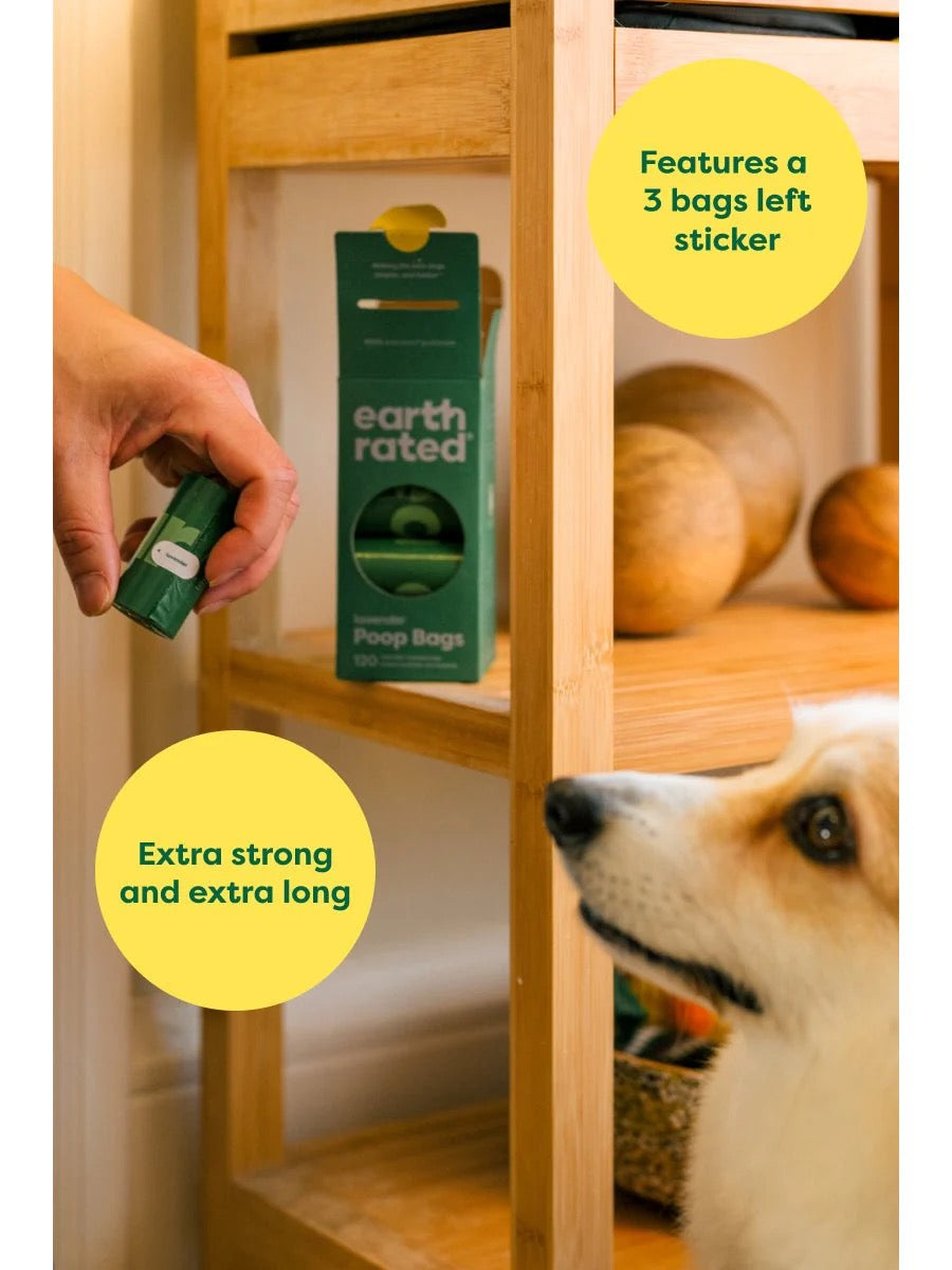 Earth Rated Dog Poop Bags on Refill Rolls 120 bags