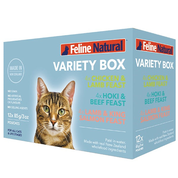 Feline Natural Cat Variety Pack 12/3oz Pouches