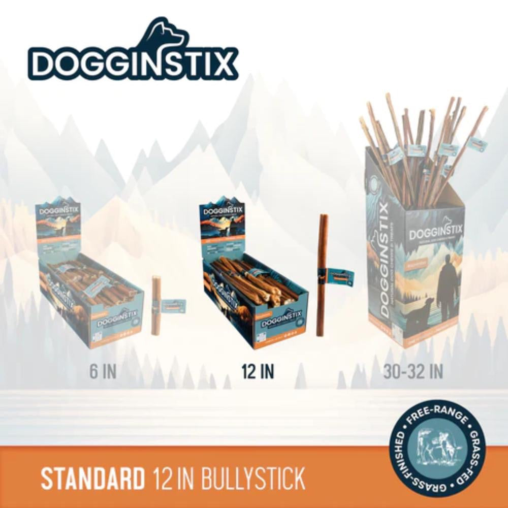 DOGGINSTIX Bully Sticks 12" Standard