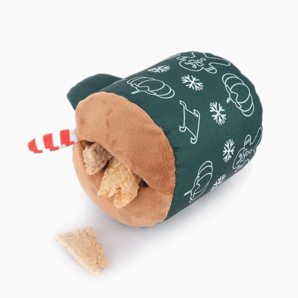 HugSmart XMAS2024 Gingerbread Latte Dog Toy