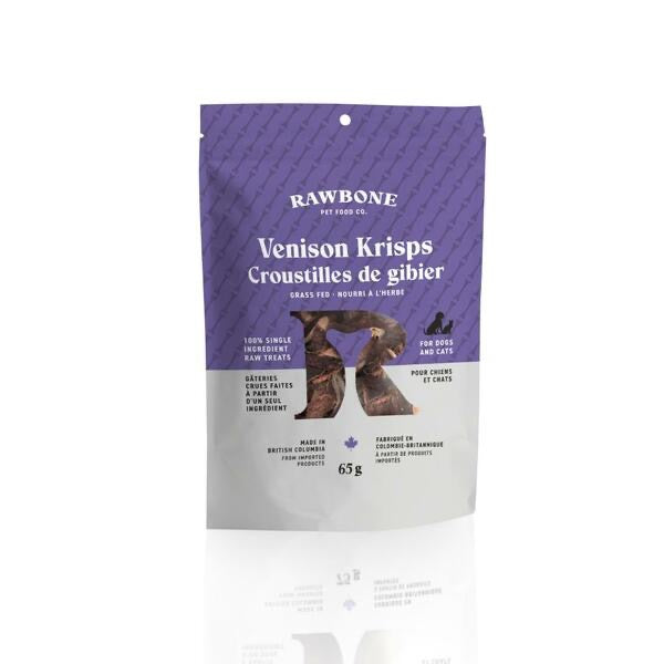 RAWBONE Pet Grass Fed Venison Krisps 65GM