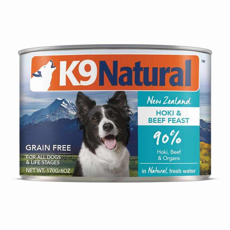 K9 Natural- Hoki & Beef Can 170g