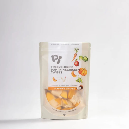 PI Pet Food – Freeze-Dried Pumpkin & Chicken Twists – 42g