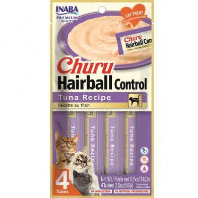 INABA Cat Churu Puree Hairball Control Tuna